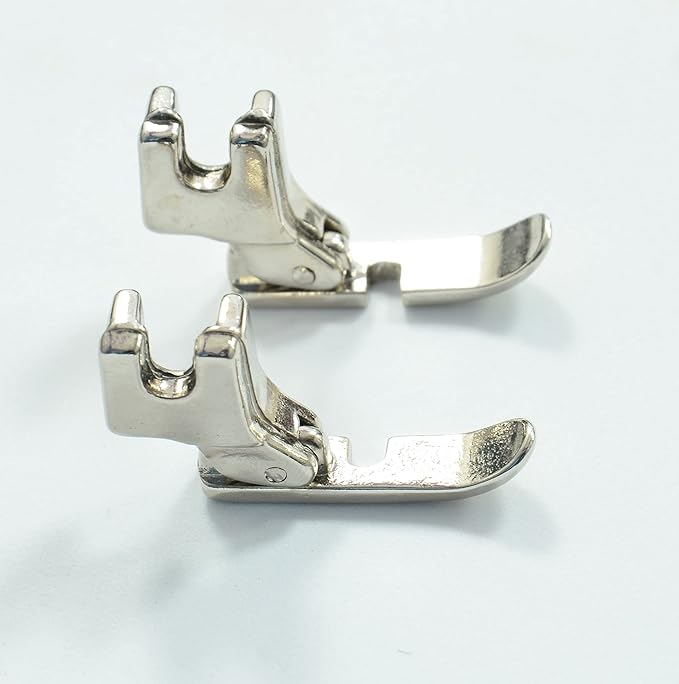Single Foot for Sewing Machine Left and Right P36N P36LN Zipper for Home Sewing Machine Silver Pack of 2, Mudhra Tailoring Institute